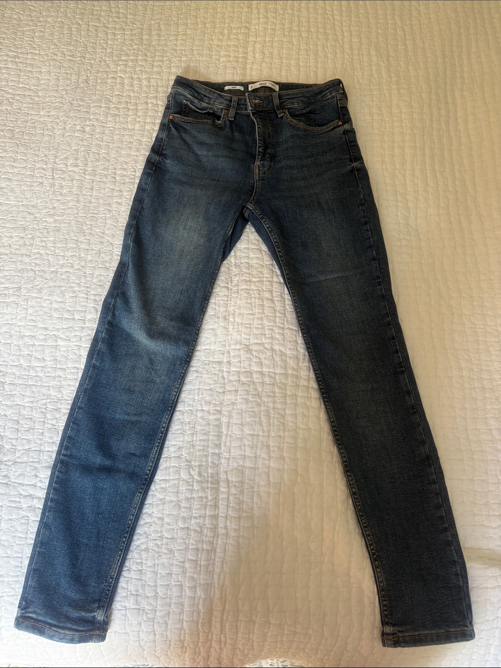 Mango Women's Skinny Jeans - Dark Blue Wash